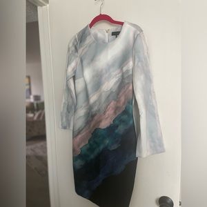 Donna Karan watercolor dress